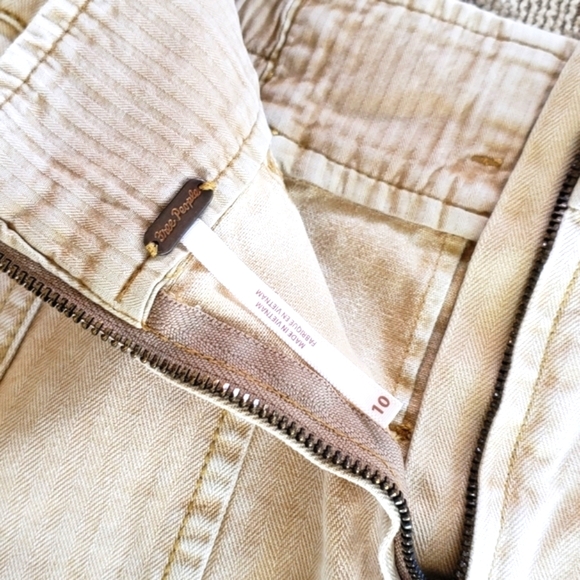 Free People West Coast Wash Denim Cargo Mini Skirt - Picture 3 of 13